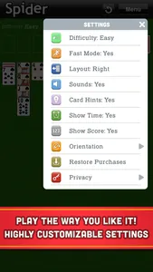 Spider Solitaire Classic Cards screenshot 4