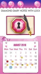 Diamond Diary Notes With Lock screenshot 2