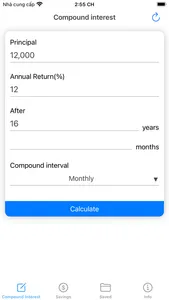 Compound Interest - Savings screenshot 0