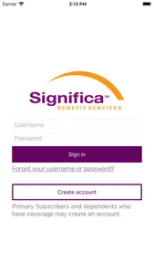 Significa Benefit Services, In screenshot 0