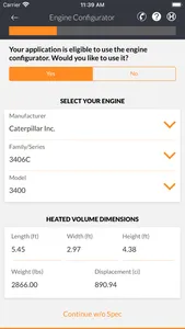 Hotstart Heater Sizing App screenshot 2