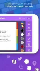 Business Card Maker + Designer screenshot 1