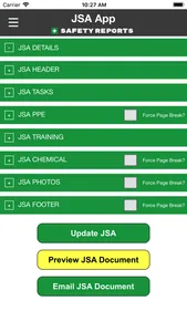 Safety JSA App screenshot 1