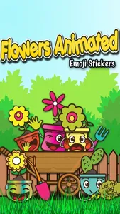 Flowers Animated Emoji Sticker screenshot 0