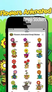 Flowers Animated Emoji Sticker screenshot 2