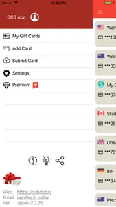 Gift Card Balance (GCB) screenshot 1