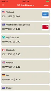 Gift Card Balance (GCB) screenshot 2