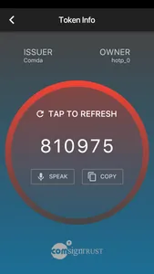 Comsign Authenticator screenshot 1