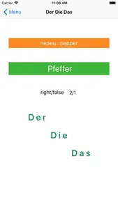 Learn German ABC, Der Die Das screenshot 1