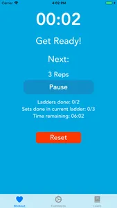 Ladder Workout Timer screenshot 0