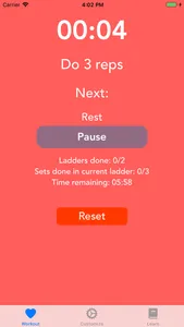 Ladder Workout Timer screenshot 1