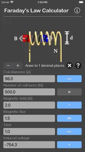 Faraday's Law Calculator screenshot 1