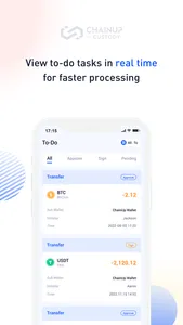 ChainUp Custody:  Institutions screenshot 1