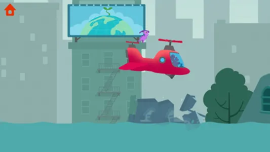 Dinosaur Helicopter Kids Games screenshot 0