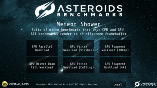 Meteor Shower Benchmark screenshot 0