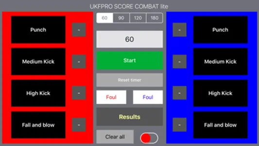 UKFPRO Score Combat lite screenshot 1