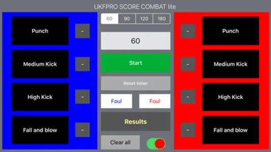 UKFPRO Score Combat lite screenshot 2