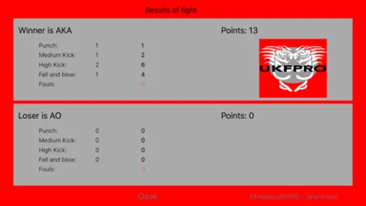 UKFPRO Score Combat lite screenshot 4