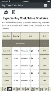 My Cake Calculator screenshot 2