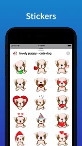 Cute Dog top emoji & stickers screenshot 0