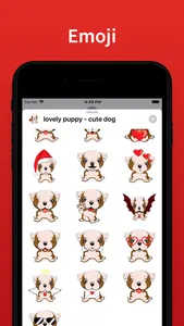 Cute Dog top emoji & stickers screenshot 1