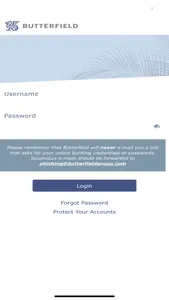 Butterfield Mobile Banking screenshot 0