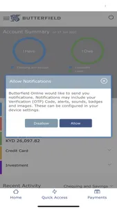 Butterfield Mobile Banking screenshot 1