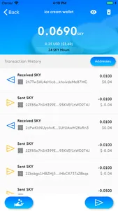 Skycoin screenshot 1