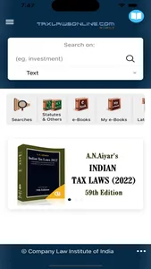 Taxlawsonline.com Mobile screenshot 1