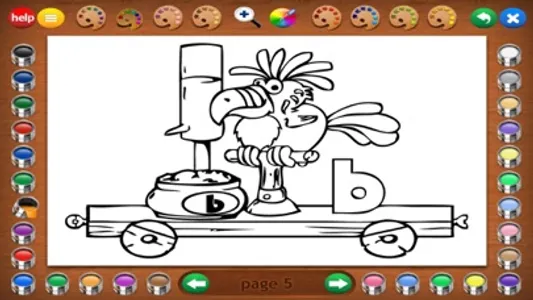 Coloring Book 5: Alphabet screenshot 2