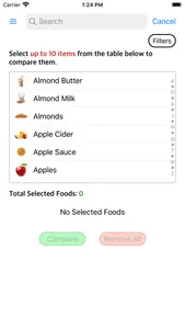 Food Compare screenshot 1