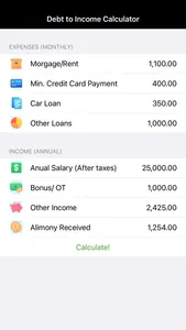 Debt To Income Calculator screenshot 0