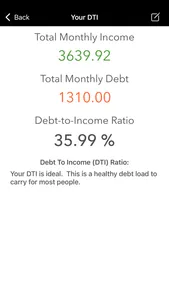 Debt To Income Calculator screenshot 4