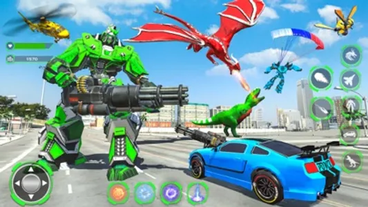 Wild Dino Robot Transform Game screenshot 0