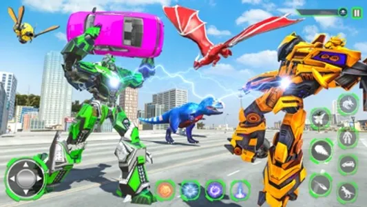 Wild Dino Robot Transform Game screenshot 2