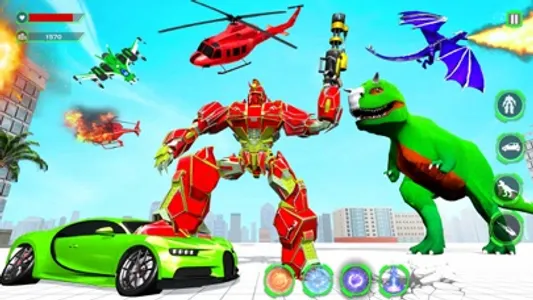 Wild Dino Robot Transform Game screenshot 5