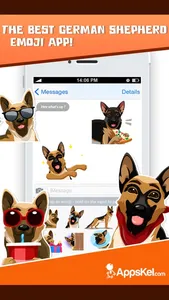 German Shepherd Emoji Sticker screenshot 0