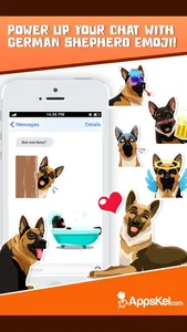 German Shepherd Emoji Sticker screenshot 1