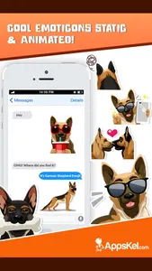 German Shepherd Emoji Sticker screenshot 2