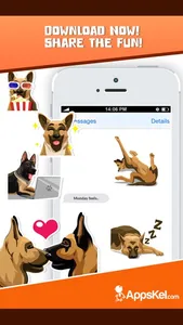 German Shepherd Emoji Sticker screenshot 4