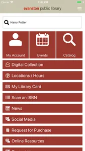 Evanston Public Library Mobile screenshot 0