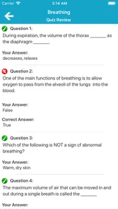 Respiratory System Quizzes screenshot 3