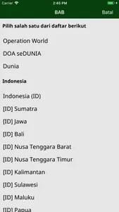 Doa seDunia -- Operation World screenshot 1