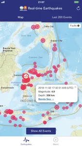 BMKG Real-time Earthquakes screenshot 1