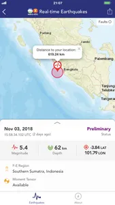 BMKG Real-time Earthquakes screenshot 3