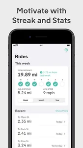 Biketo: Automatic Ride Tracker screenshot 1