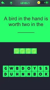 Proverbs fun quiz screenshot 1