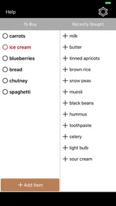 Healthy Shopping List screenshot 0