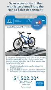 Genuine Honda Accessories screenshot 4