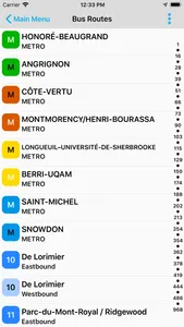 BusBuddy Montreal screenshot 2